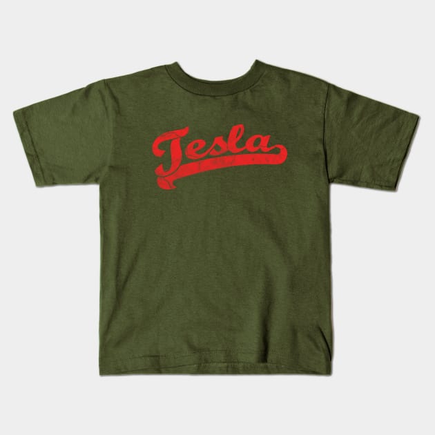 Team Tesla Kids T-Shirt by Droidloot